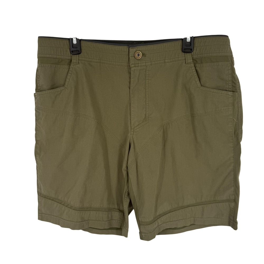 Kuhl Free Radikl Shorts Mens 38 Olive Green  10in Inseam Hiking 5371 Outdoor‎